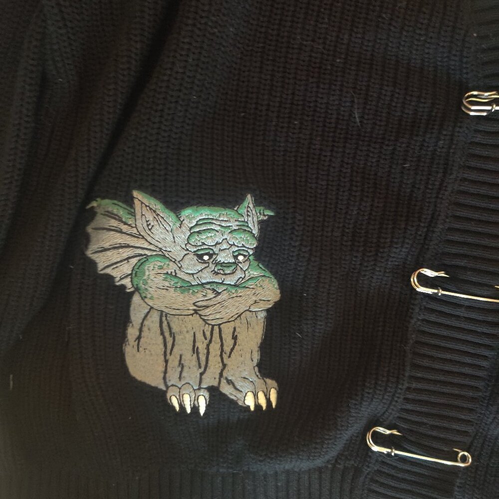 Dangerfield gargoyle sweater size XL new oversized fit - Picture 2 of 5